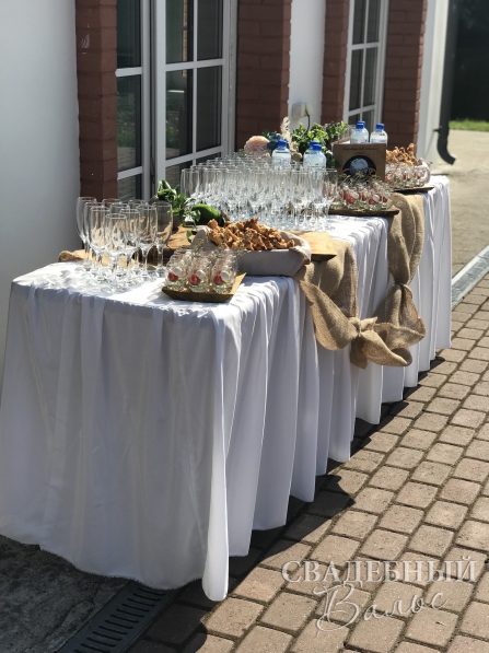 Свадебный банкет в различных локациях