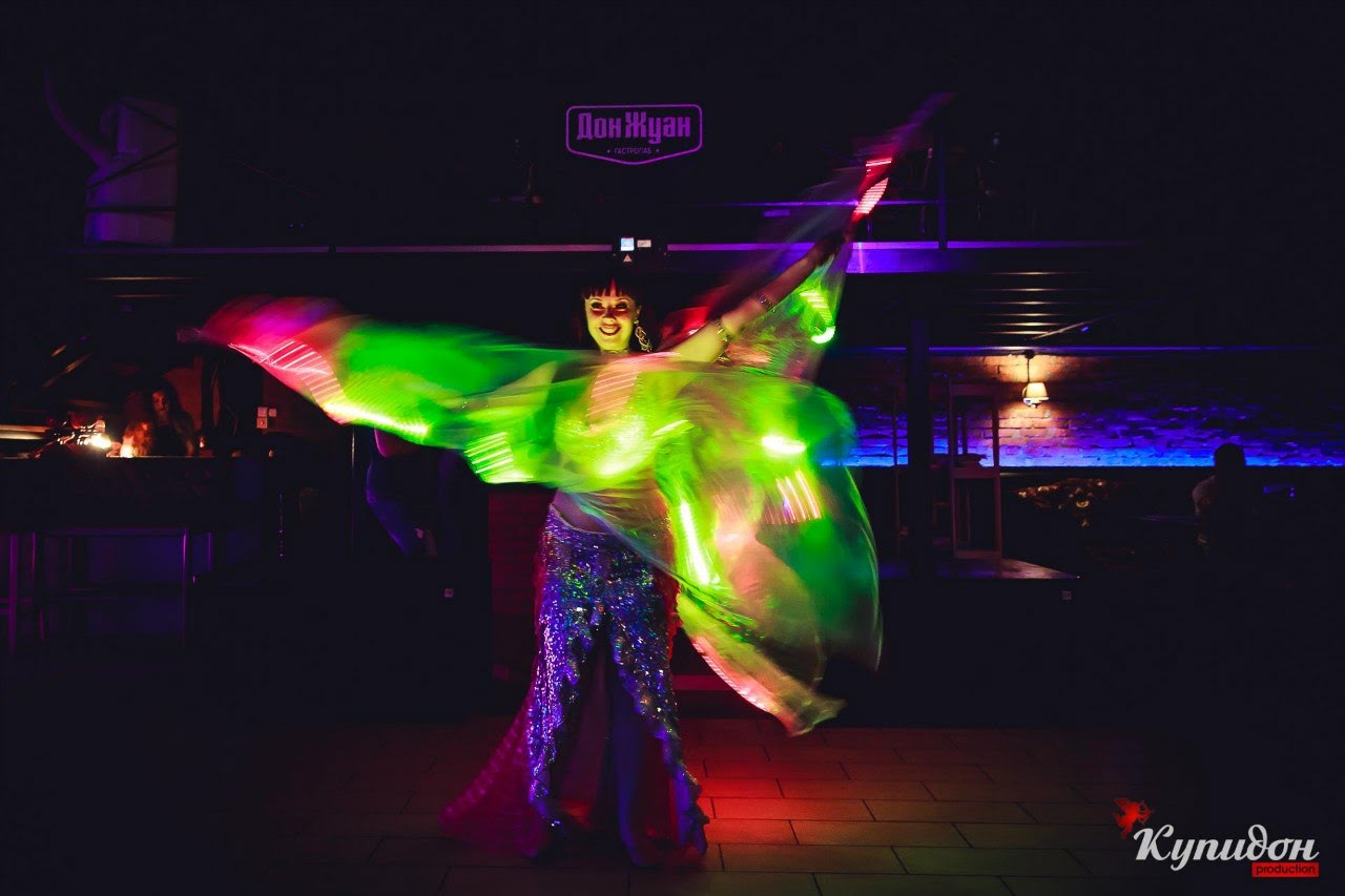 Светодиодное шоу танец живота на ваш праздник в Краснодаре заказать