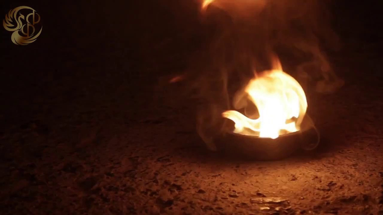 Огненные сердца с фонтанами