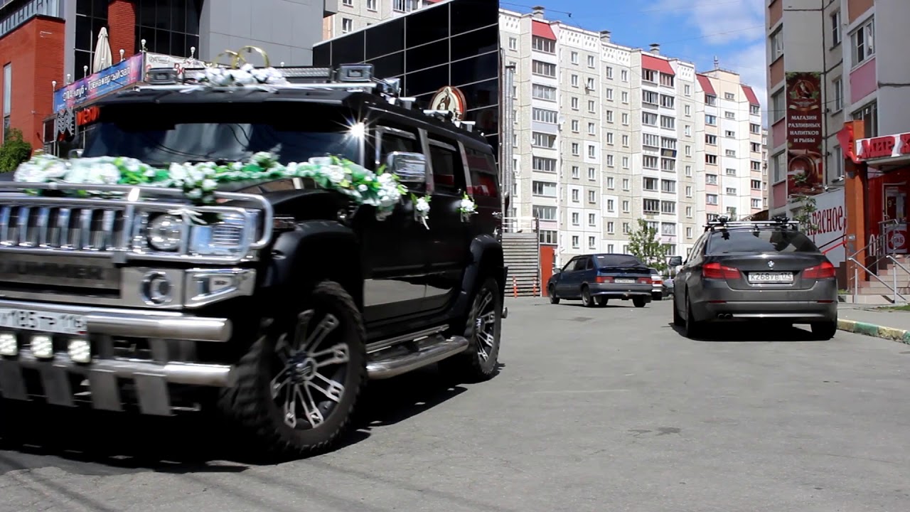 Легендарный Hummer H2 на заказ. Свадебныйкортеж Хамеров. (www.auto454.ru)